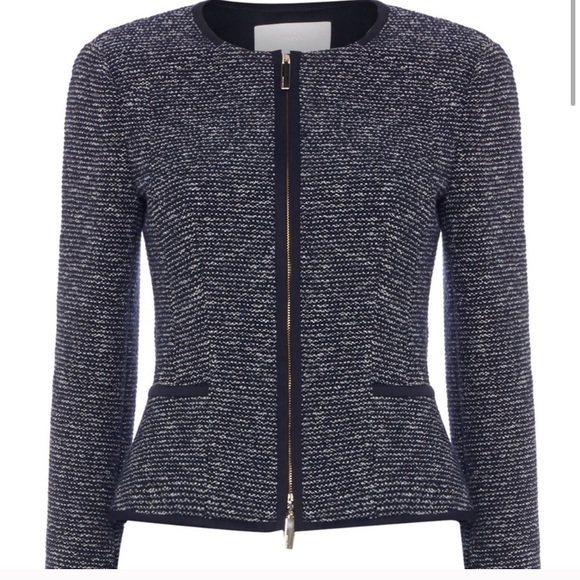 Hugo Boss Jackets & Blazers - Hugo Boss Navy/White Jacket Blazer Size 8